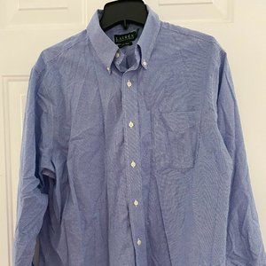 Ralph Lauren Men's Shirt Size 17 1/2, color blue